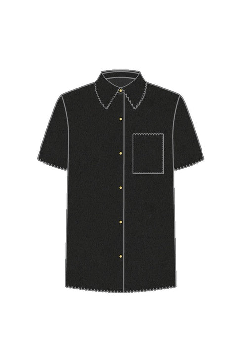 Shan Kate Vegan suede blouse