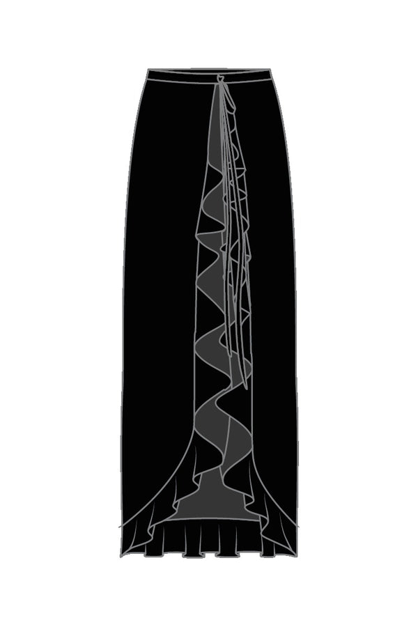 Shan Lycra Ready-to-wear - Long Skirt