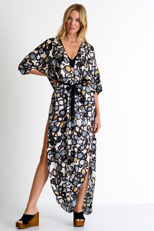 Shan Soie Long silk kimono