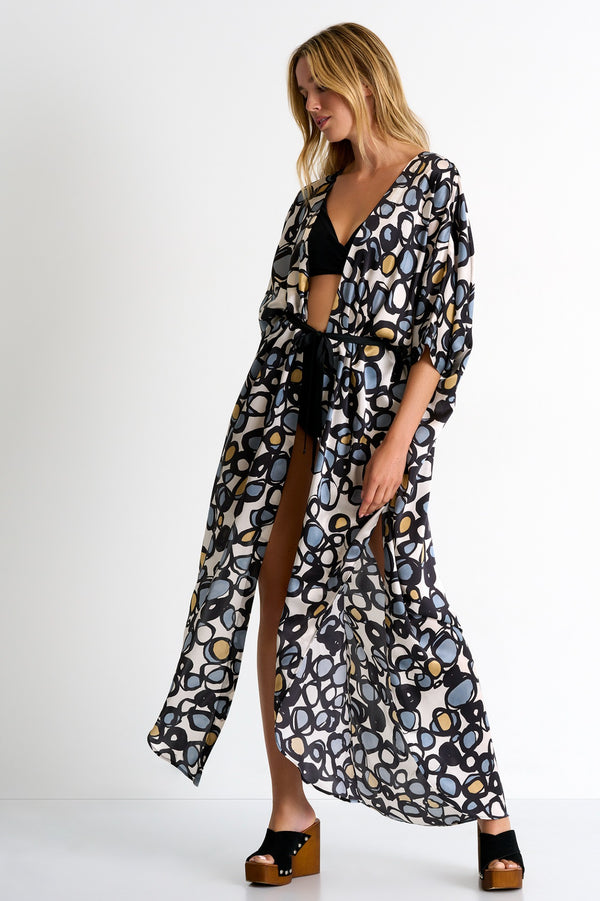 Shan Soie Long silk kimono