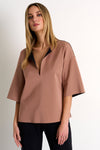 Shan Gaby Lapel collar top