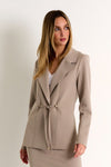 Shan Sofia Structured 3D jersey blazer