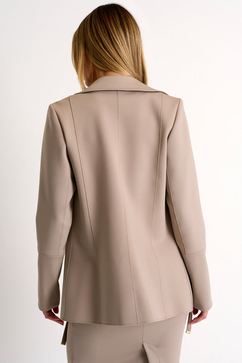 Shan Sofia Structured 3D jersey blazer