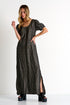 Shan Angèle Maxi puff sleeve dress