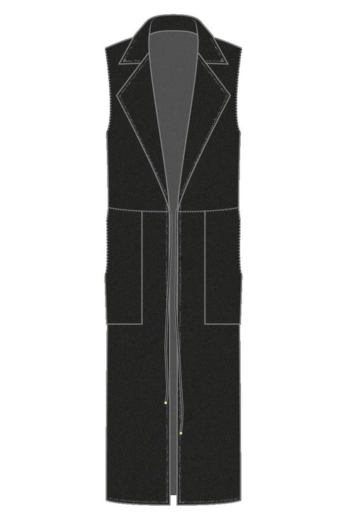 Shan Kate Sleeveless blazer vest