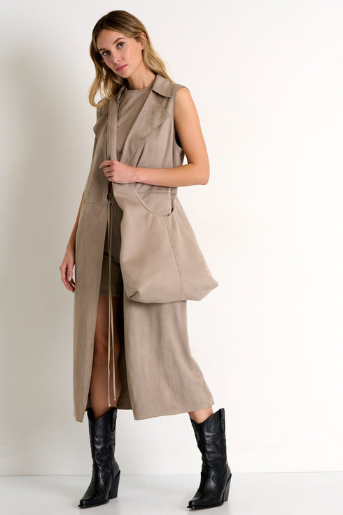 Shan Soft vegan suede bag