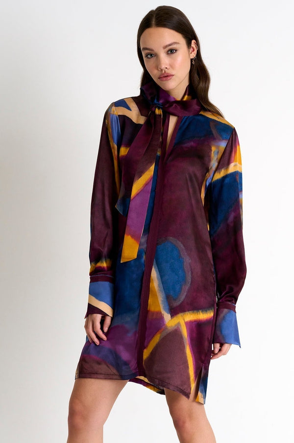 Delicate Silk Dress  - 52351-66-950 02 / 950 Ophélie / 100% SILK