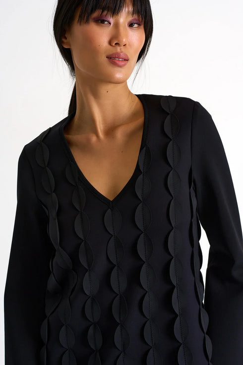 Shan Scallop Detail Dress