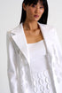 Structured Cut-Out Blazer - 52357-78-000 02 / 000 White / 75% POLYAMIDE, 25% ELASTANE
