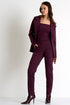 Straight Fit Trouser - 52367-51-400 02 / 400 Burgundy / 75% POLYAMIDE, 25% ELASTANE
