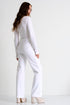 Elegant Belted Pants - 52367-52-000 02 / 000 White / 75% POLYAMIDE, 25% ELASTANE
