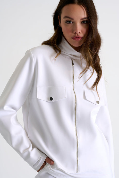 Lightweight Bomber Jacket - 52367-81-000 02 / 000 White / 75% POLYAMIDE, 25% ELASTANE