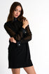 Shan Mesh turtleneck dress