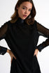 Shan Mesh turtleneck dress