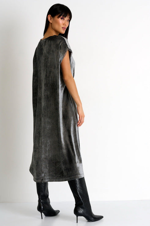 Shan Sleeveless maxi velvet dress