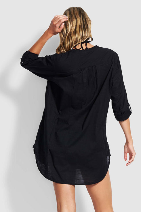 Seafolly Beach Basics BOYFRIEND BEACH SHIRT