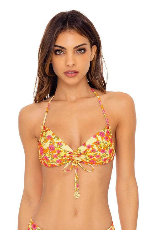 Luli Fama Desert Angel Reversible Drawstring Bandeau Top