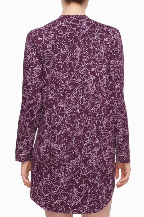 Fleur't Midnight Reverie Button Down Nightshirt