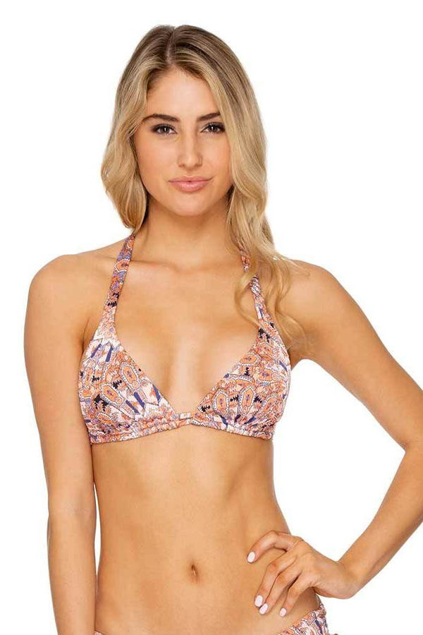 Luli Fama La Reina Del Sur TRIANGLE HALTER TOP