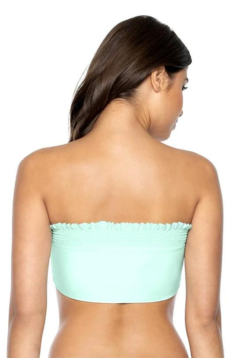 PQ Swim Azura Smocked Bandeau Bikini Top