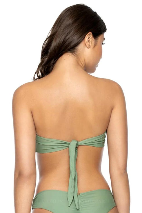 PQ Swim Sage COLOR BLOCK BANDEAU