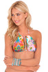 Luli Fama Boho Chic Strings To Braid Halter Top