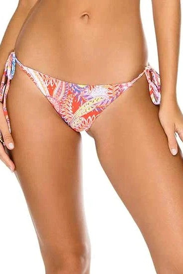 Luli Fama Dynasty Crystallized Seamless Ruched Back Brazilian Tie Side