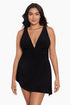 MagicSuit Solids Plus Size Celine Swim Dress