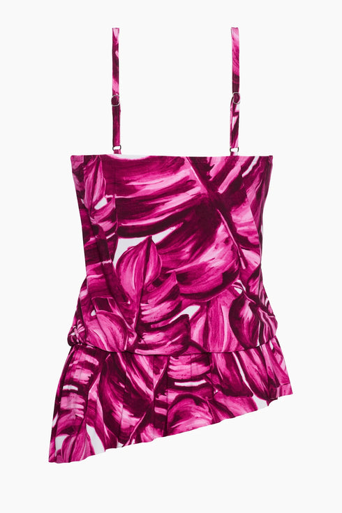 MagicSuit Pink Palmas Separate Missy Tankini Top