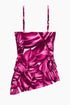 MagicSuit Pink Palmas Separate Missy Tankini Top