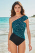 MagicSuit Shadow Dot Colorblock Goddess One Piece Swimsuit