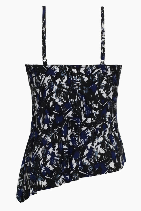 MagicSuit Blue Print Separate Missy Tankini Top