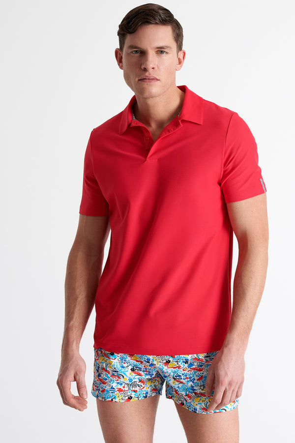 Shan Actuel Textured jersey polo