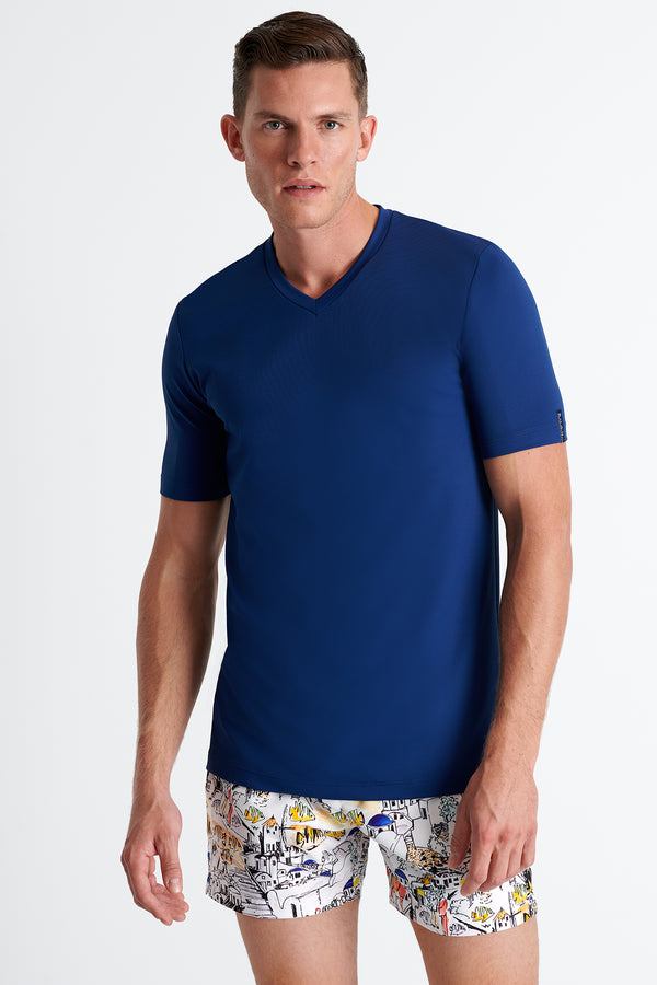 Shan Actuel Textured jersey V neck