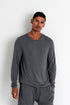 Shan Relaxation Soft round neck long sleeve shirt