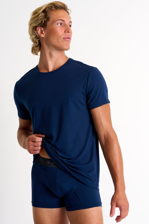 Shan Relaxation Soft round neck t-shirt
