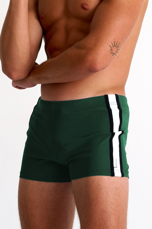 Shan Retro Fitted short swim trunks