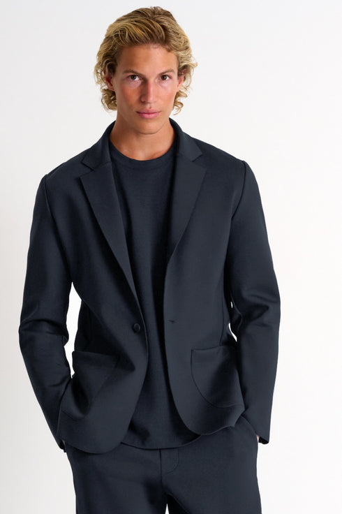 Shan City Structured 3D Jersey blazer