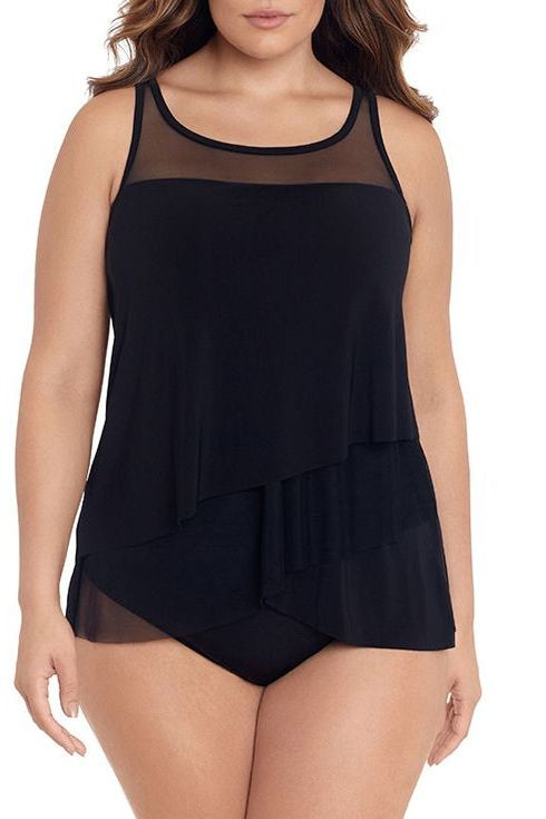 MiracleSuit Illusionists Plus Size Separate Tankini Top