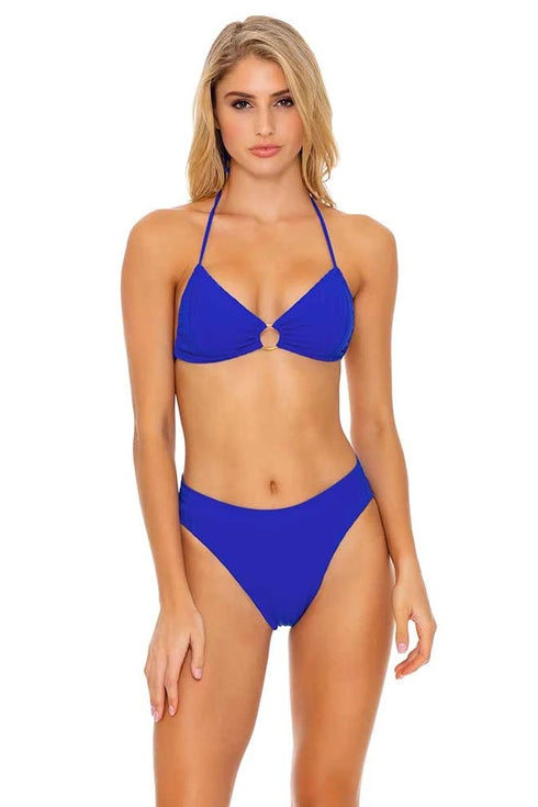 Luli Fama Last Fling SOMETHING BLUE HIGH WAIST BANDED BOTTOM