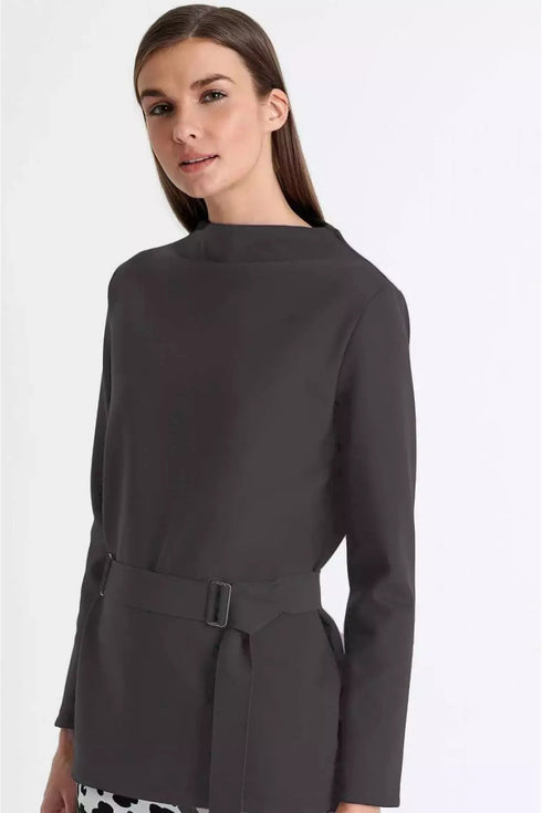 Shan Diana LONG SLEEVE MOCK NECK SHIRT