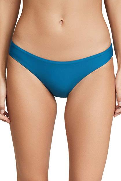 PQ Swim Island Blue Basic Ruched Full Bikini Bottoms