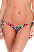 Luli Fama Like A Flame Wavey Ruched Back Brazilian Tie Side Bottom