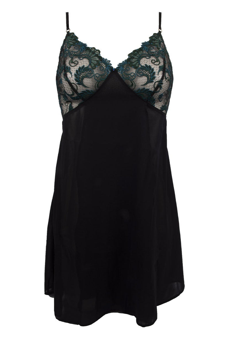 Lise Charmel C88 Dressing Floral Sexy Nightie, 18042 DA/DRESSING ALOE / S