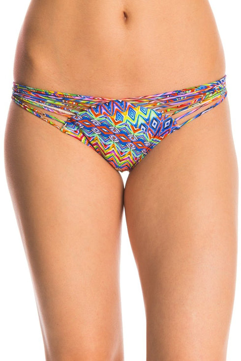 Luli Fama Free Love Strappy Full Ruched Back