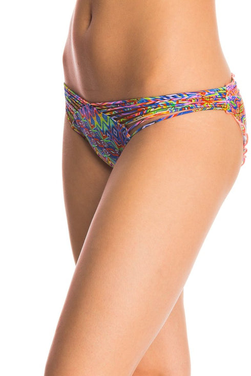 Luli Fama Free Love Strappy Full Ruched Back