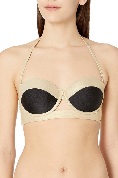 Luli Fama Warrior Spirit Cut Out Underwire Top
