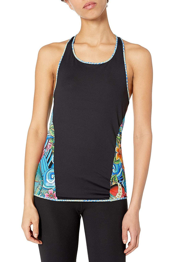 Luli Fama Inked Babe Mesh Side Racer Back