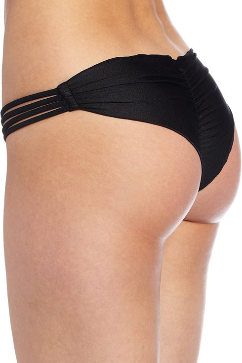 Luli Fama Cosita Buena Multi Strap Ruched Brazilian Back