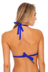 Luli Fama Last Fling SOMETHING BLUE TRIANGLE HALTER TOP